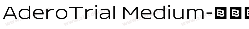 AderoTrial Medium字体转换